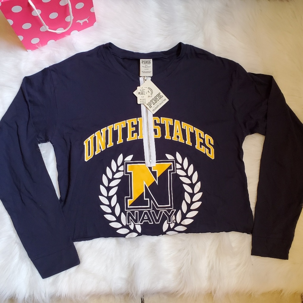 🇺🇸 VS PINK United States Navy Cropped Top 🇺🇸